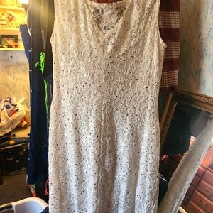 Cream color party dress